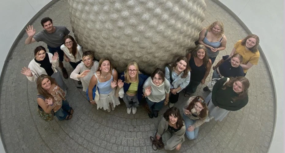 Environmental Humanities students at the Eden Project